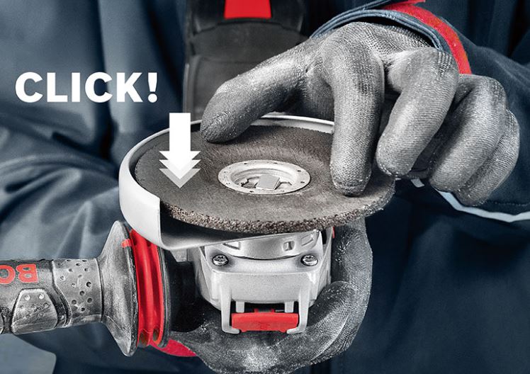 Bosch blauw haakse slijper GWX 17-125S inclusief 100 X-LOCK doorslijpschijven - Image 3