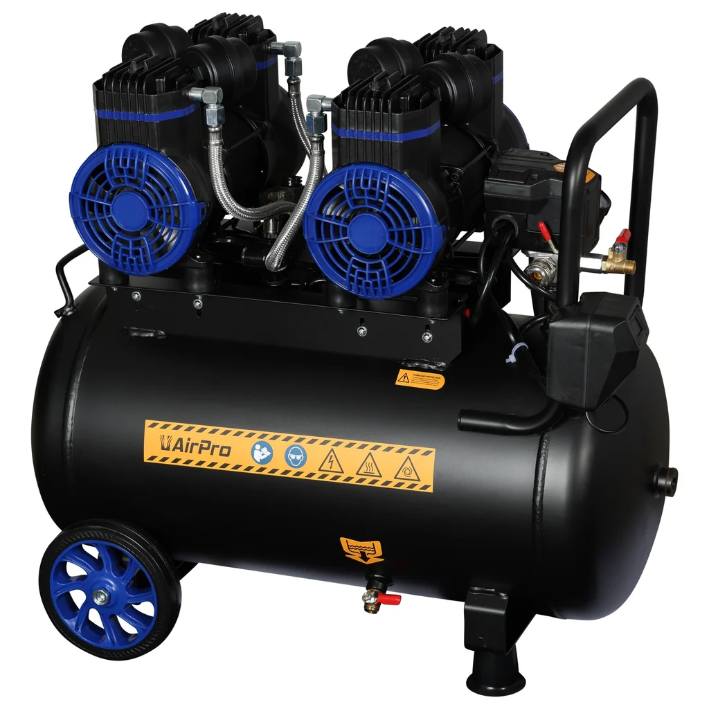 Compressor olievrij 2x1.8pk 40L tank 230V - Image 6
