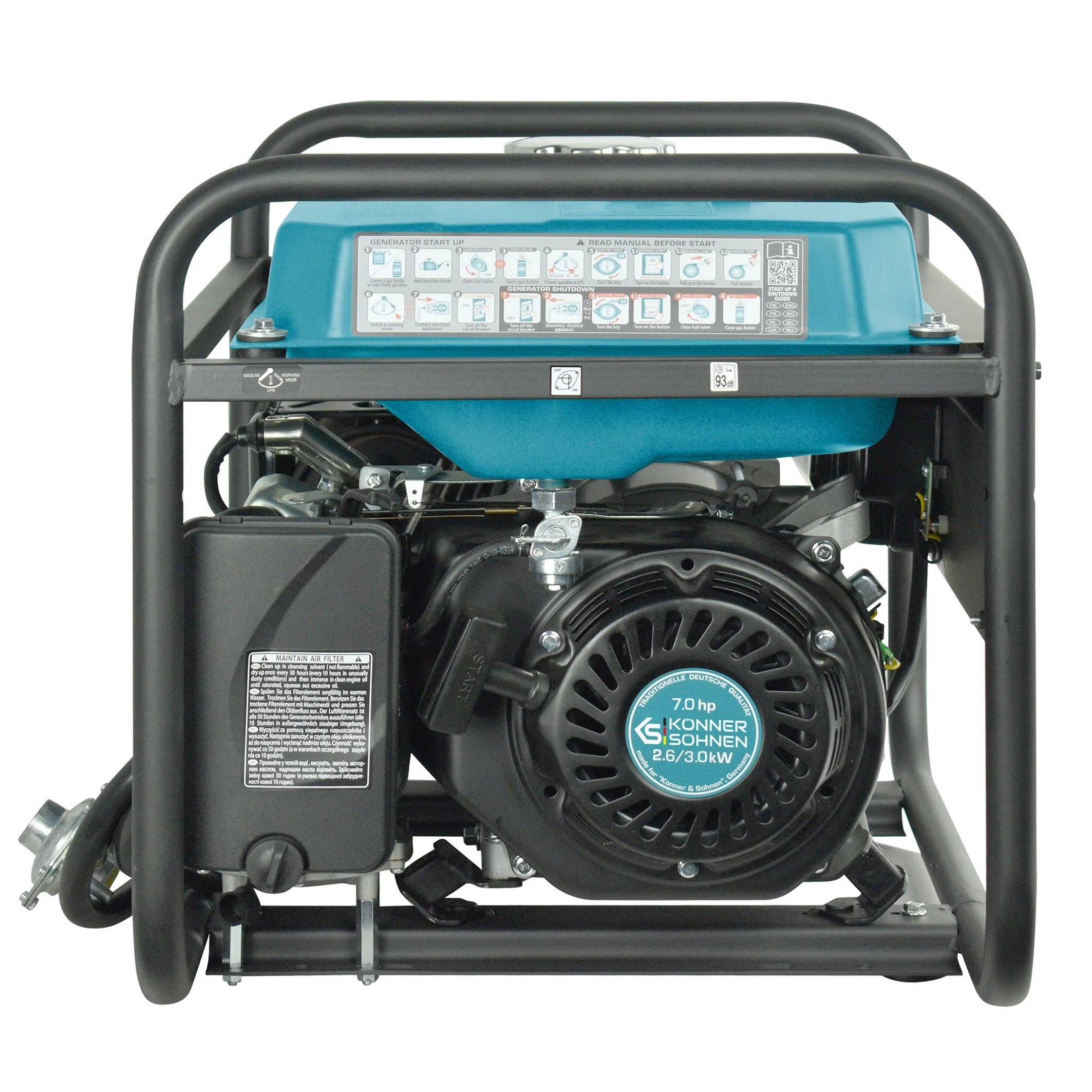 LPG/benzinegenerator "Könner & Söhnen" KS 3000G - Image 8