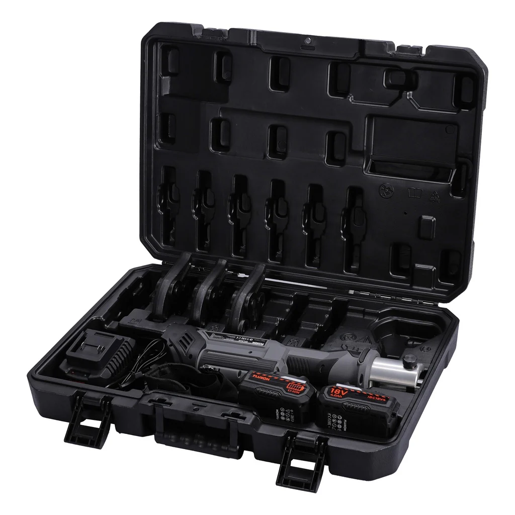 Leidingperstang 32kN incl. 3st. TH-profiel persbekken + 2x 4.0Ah accu - Image 3